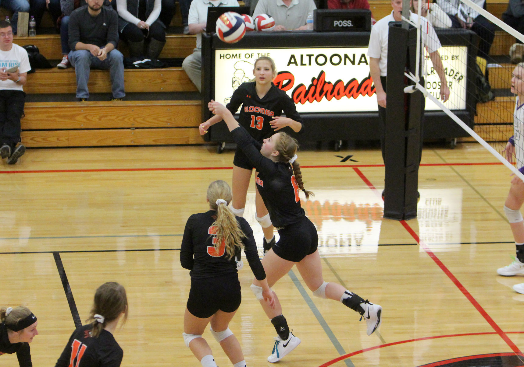 Bloomer volleyball vs Mosinee 10-27-18